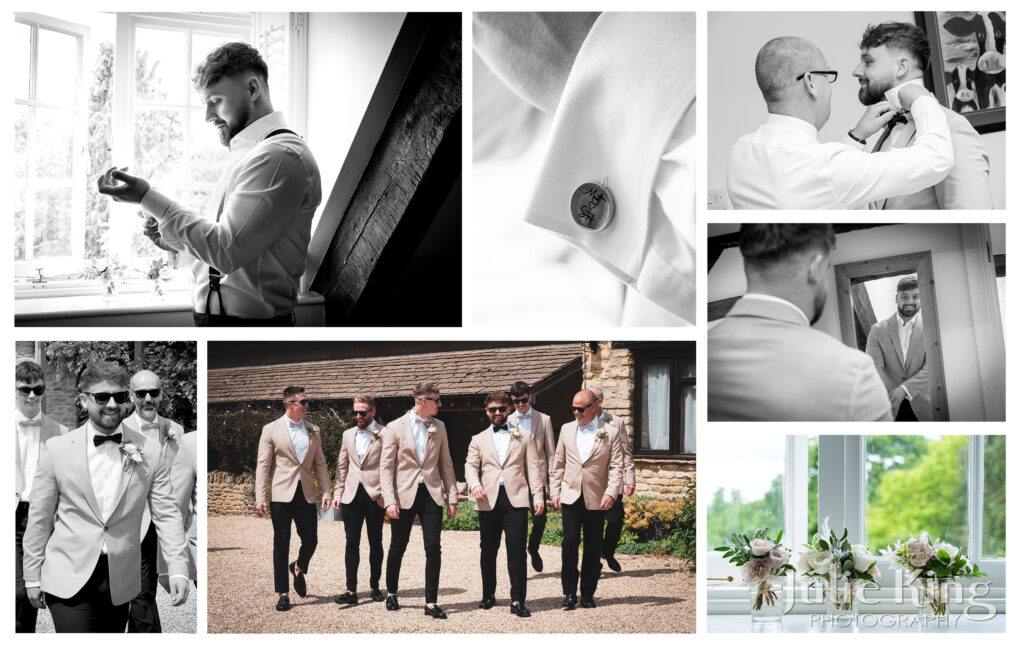 Wedding photography at the Great Tythe Barn, Tetbury by Julie King Photography