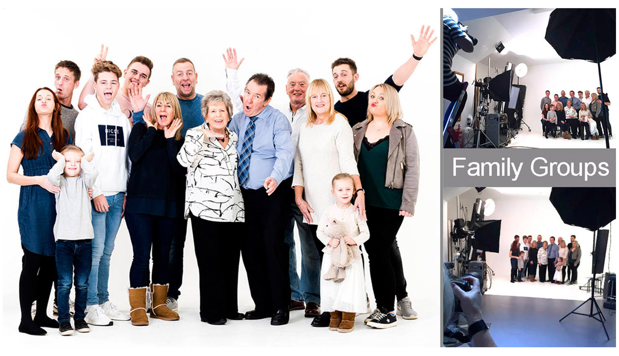 Large family group photoshoots UK