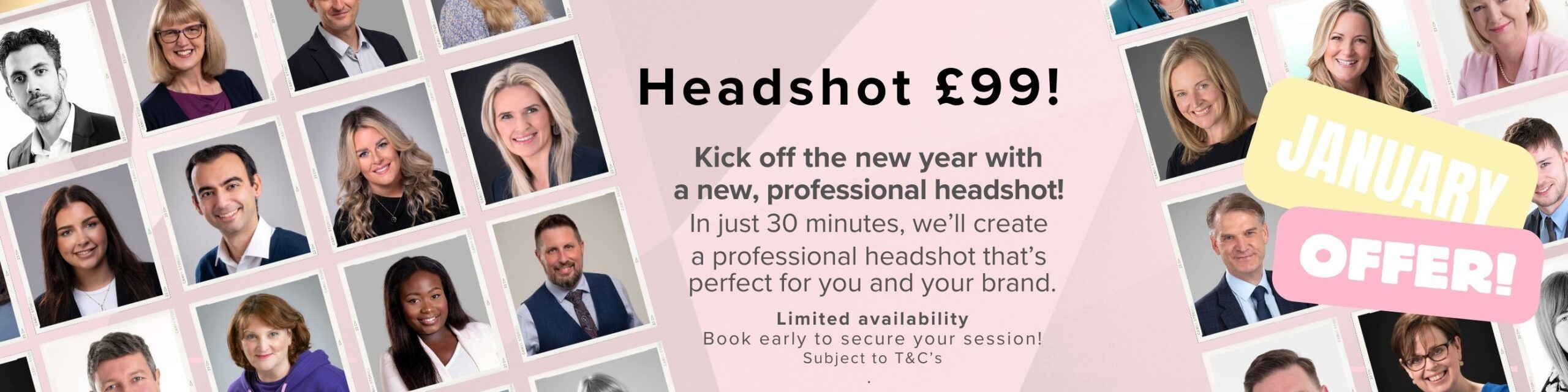 Studio Headshot offer - January special offer