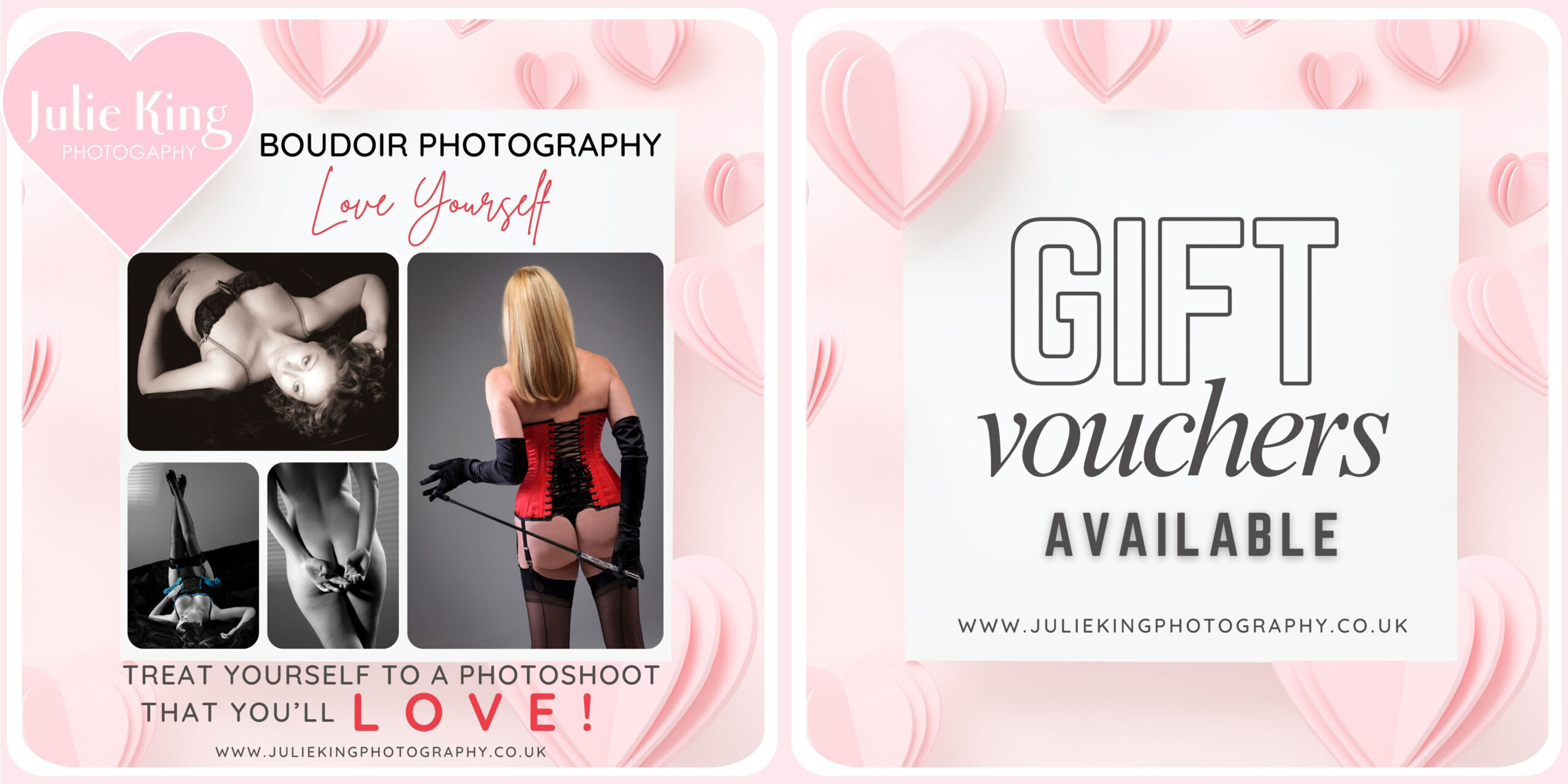 Boudoir photo session Gifts, photoshoot Gift Vouchers