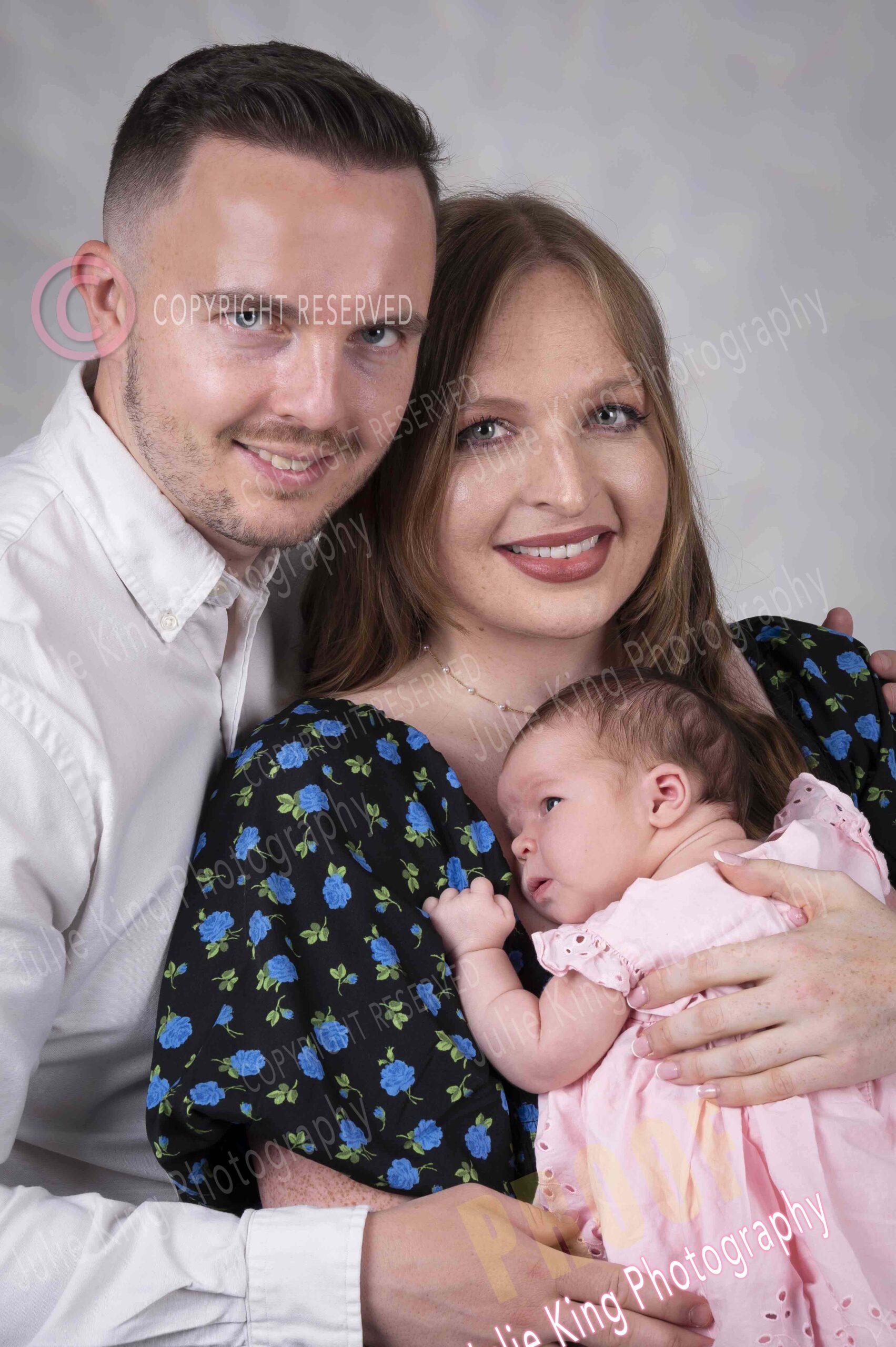 Black and White Newborn studio portraits