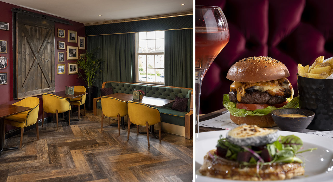 Tasty dirty burger and fries, food photography West Midlands